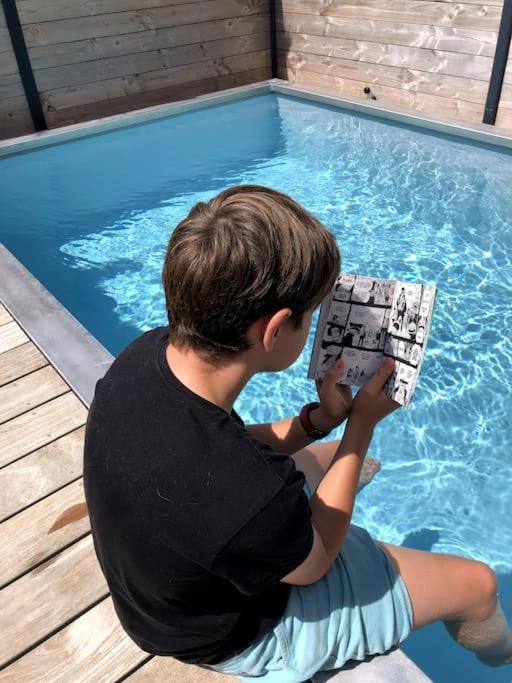 Loft Privatise Avec Spa Xxl Et Piscine Chauffee Bruz Extérieur photo